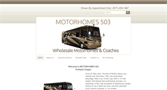 Desktop Screenshot of motorhomes503.com